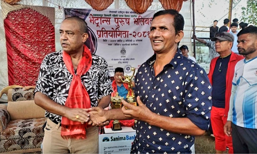 हेटौंडा नारायणी कलेज भेट्रान्स भलिबलको च्याम्पियन बन्न सफल
