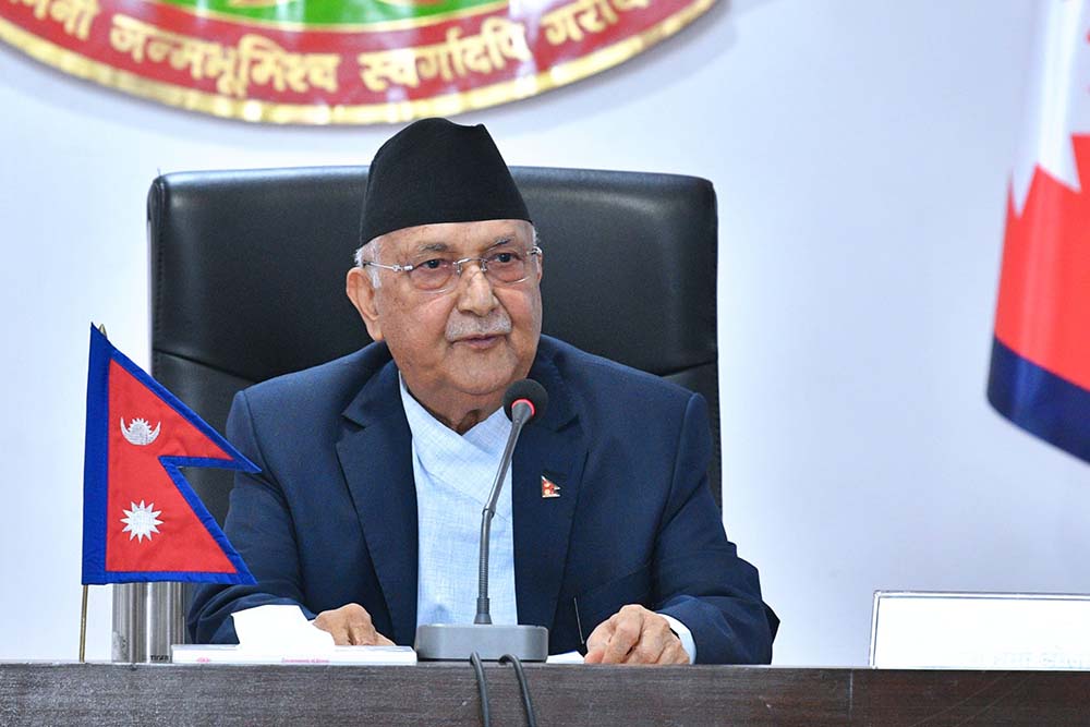 संविधानले दिएको स्वतन्त्रताको उपभोग गरेर भविष्य सुरक्षित गर्नुपर्छ- प्रधानमन्त्री ओली
