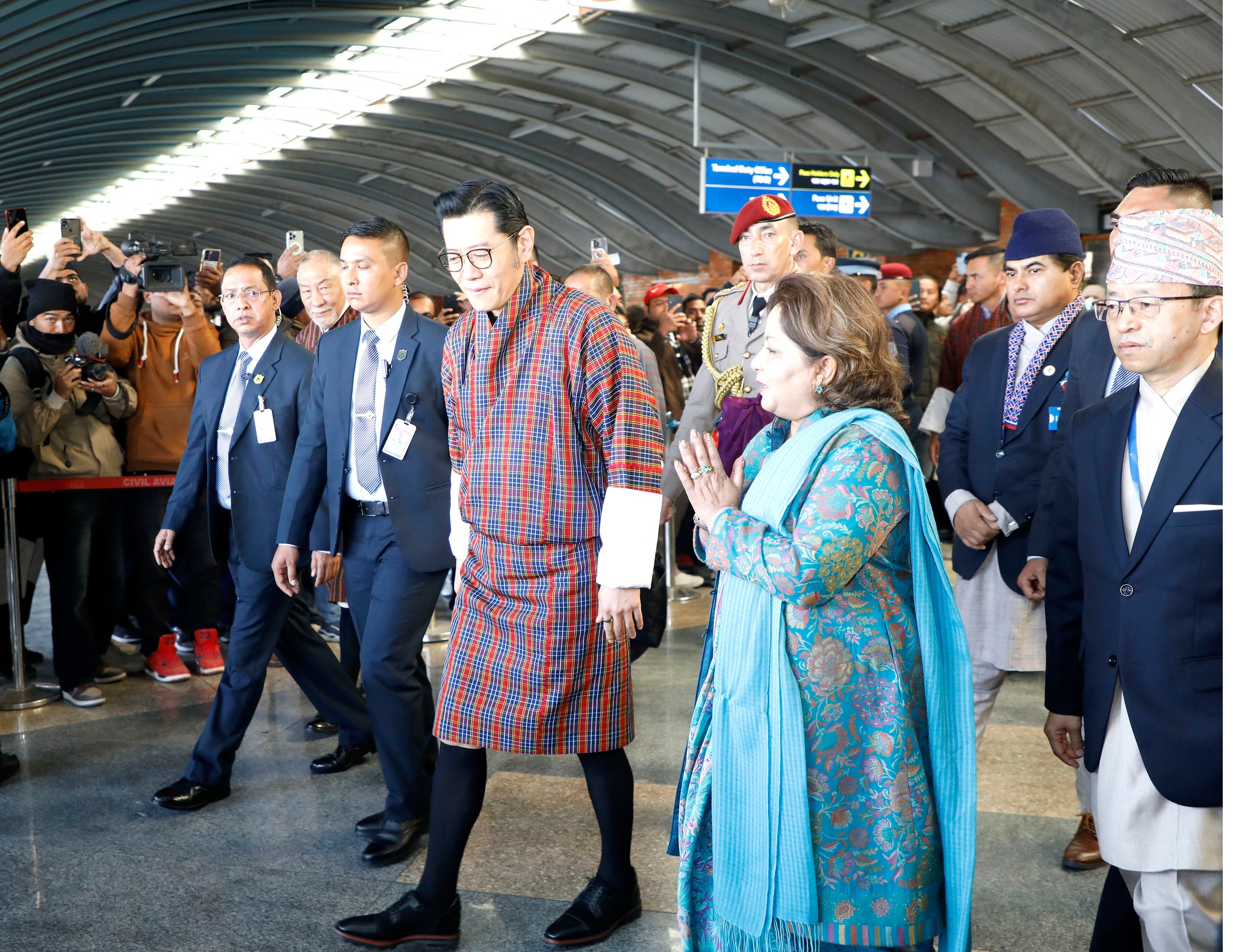 भुटानका राजा वाङचुक काठमाडौंमा
