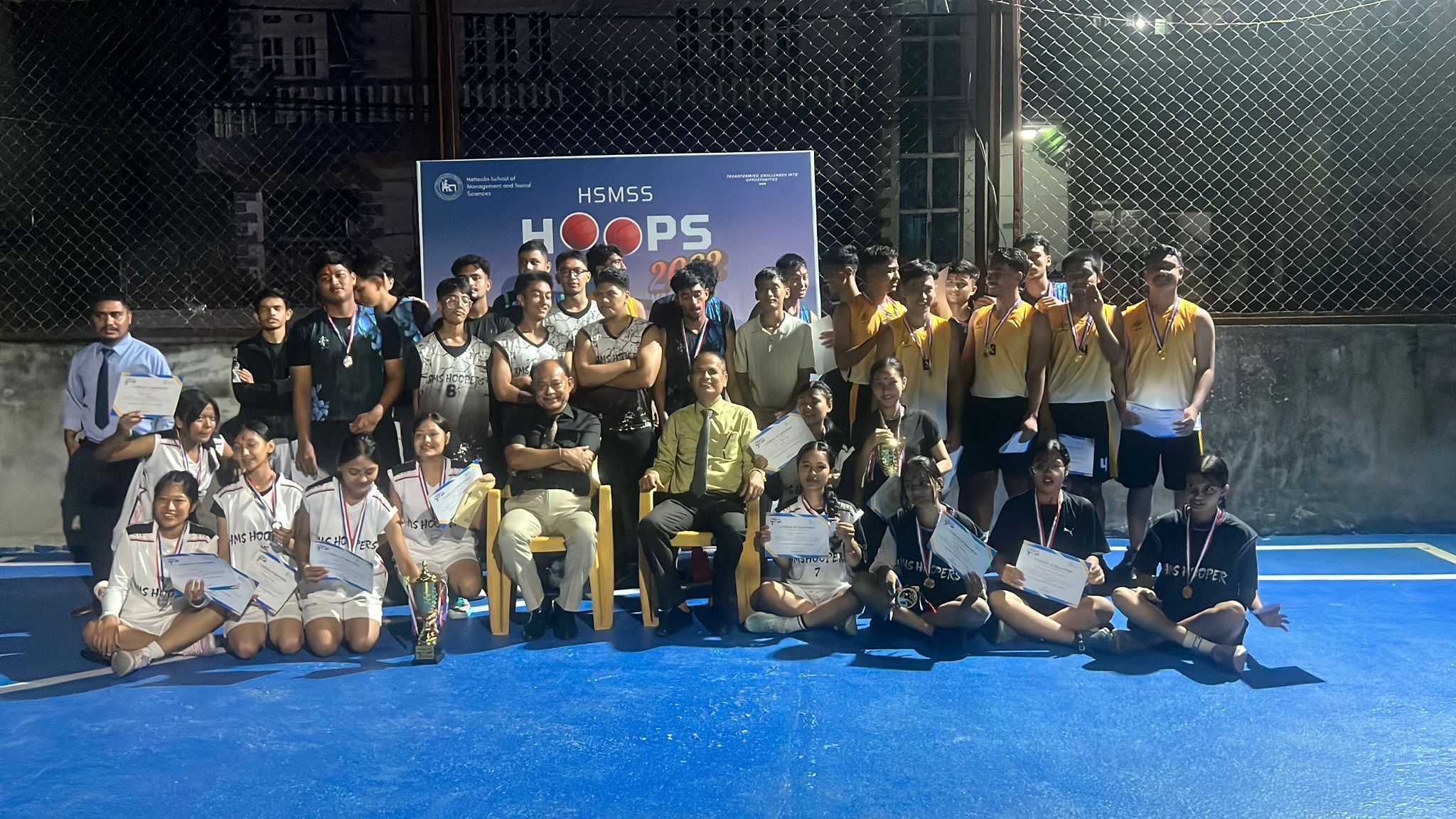 HSMSS वार्षिक बास्केटबल प्रतियोगिता “Hoops २०८२” : Team BIM र Bachelors Girls&hellip;