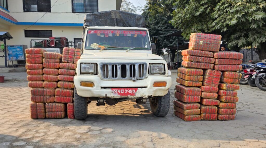 मकवानपुरमा ४३८ किलो ४३ ग्राम गाँजा सहित…