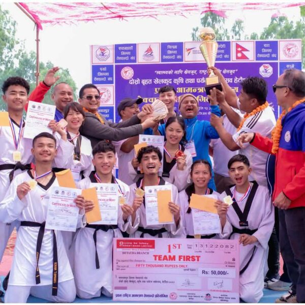 राष्ट्रिय आमन्त्रित तेक्वान्दोको उपाधि काभ्रे जिल्लाले जित्यो, वर्षा र किरण बने सर्वोत्कृष्ट खेलाडी