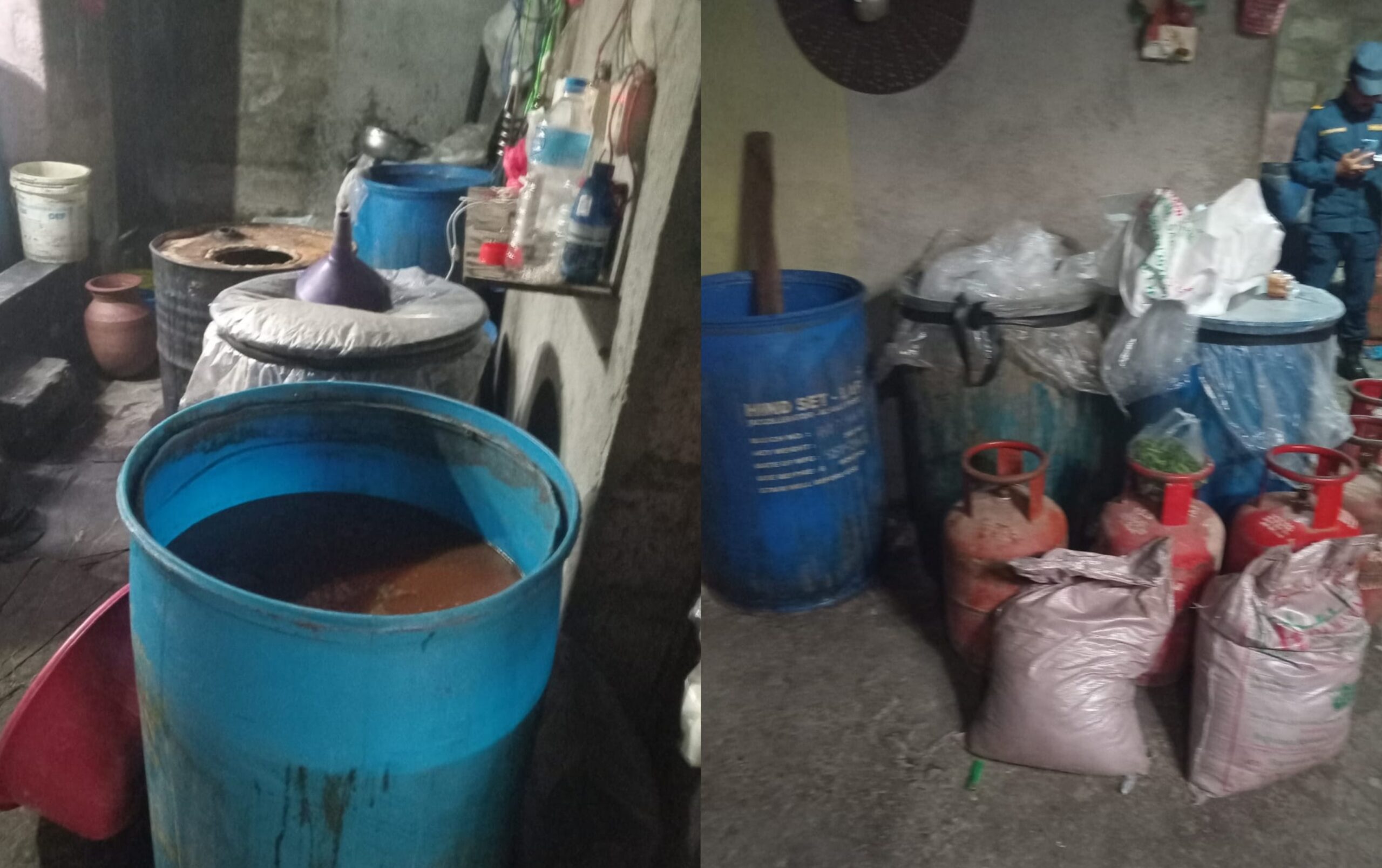 मकवानपुरमा घरेलु मदिरा उत्पादनस्थलमा खानतलासी, तीन जना नियन्त्रणमा