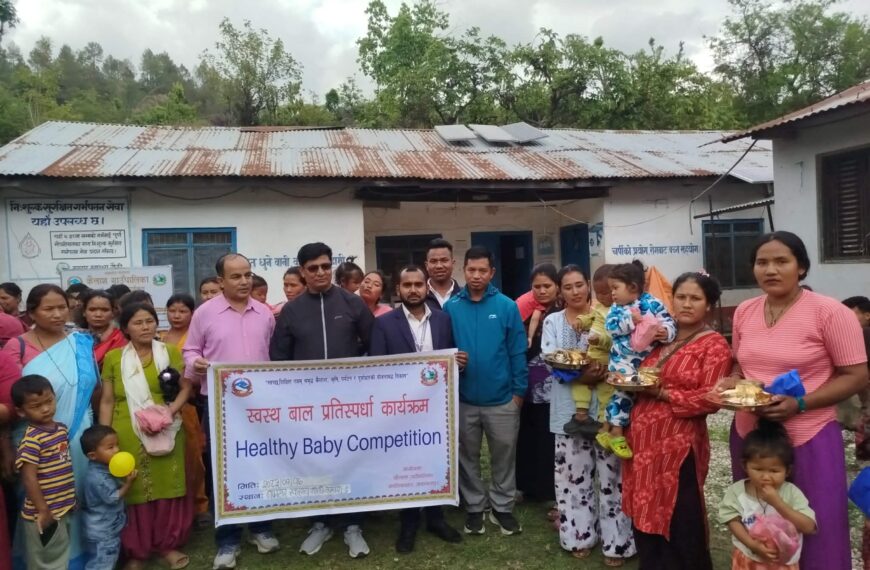 कैलाश गाउँपालिकामा बाल स्वास्थ्य मापन, जेनिश स्याङ्तान उत्कृष्ट घोषित