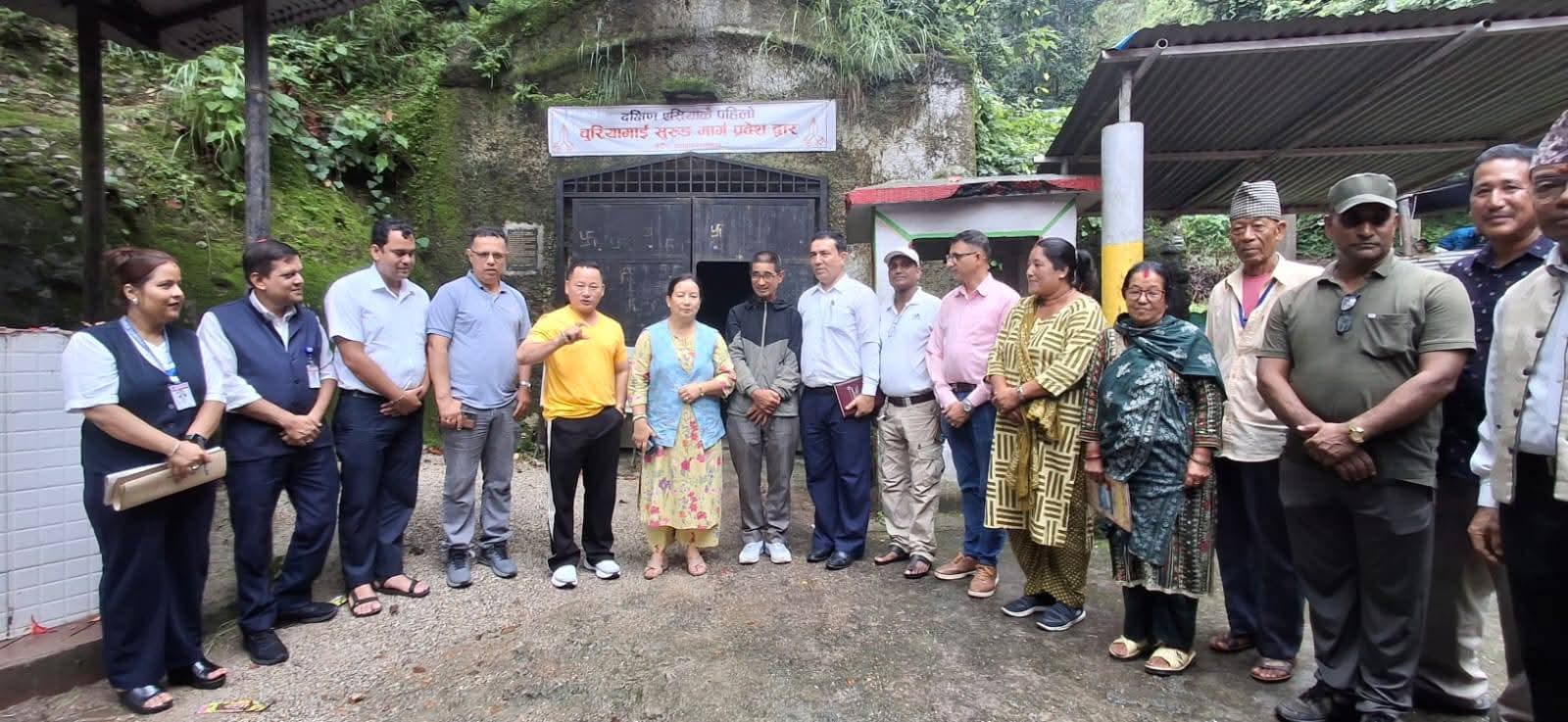 चुरियामाई सुरुङकाे संरक्षण तथा व्यवस्थापनकाे जिम्मेवारी हस्तान्तरण