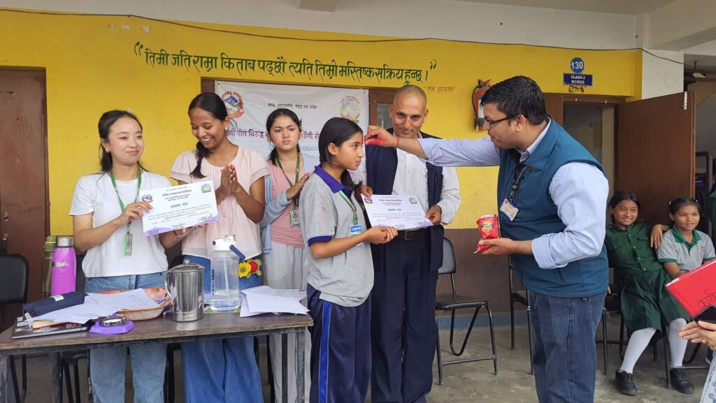 जनप्रियमा डेंगी रोकथामसम्बन्धी हाजिरीजवाफ प्रतियोगिता