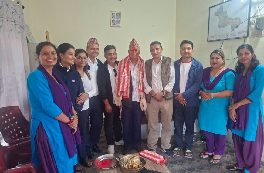 अनुभवी कर्मचारी समाजका सम्पत्ति हुन् : वडा अध्यक्ष सिग्देल